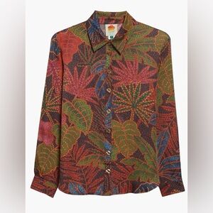 Farm Rio Rainforest Button Up Shirt